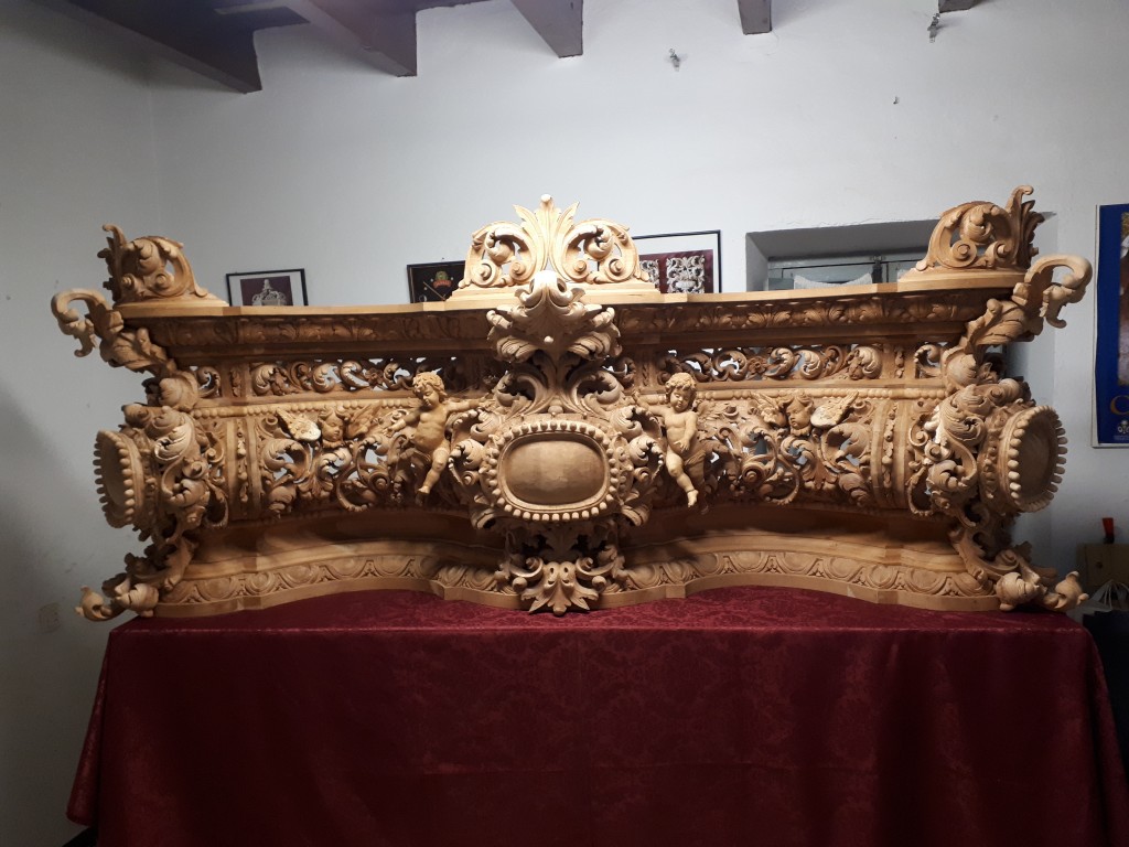 TALLA PASO ORACIÓN EN EL HUERTO DE LOS OLIVOS POR DON JOSÉ CARLOS LIGERO CANO DE OSUNA (SEVILLA)