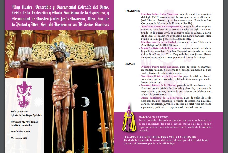 Programa Semana Santa 2020 Huéscar