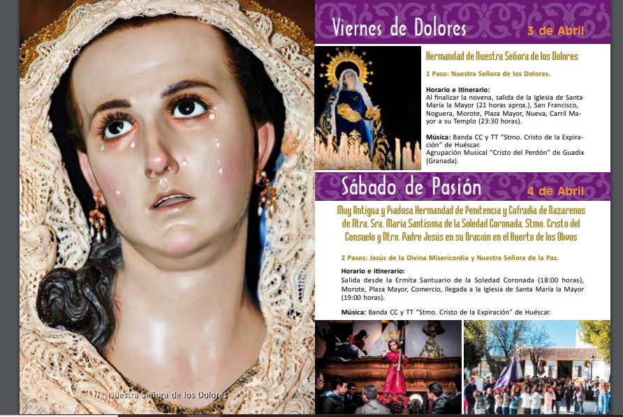 Programa Semana Santa 2020 Huéscar