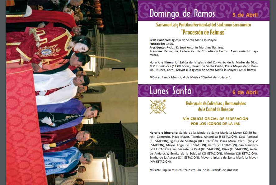 Programa Semana Santa 2020 Huéscar