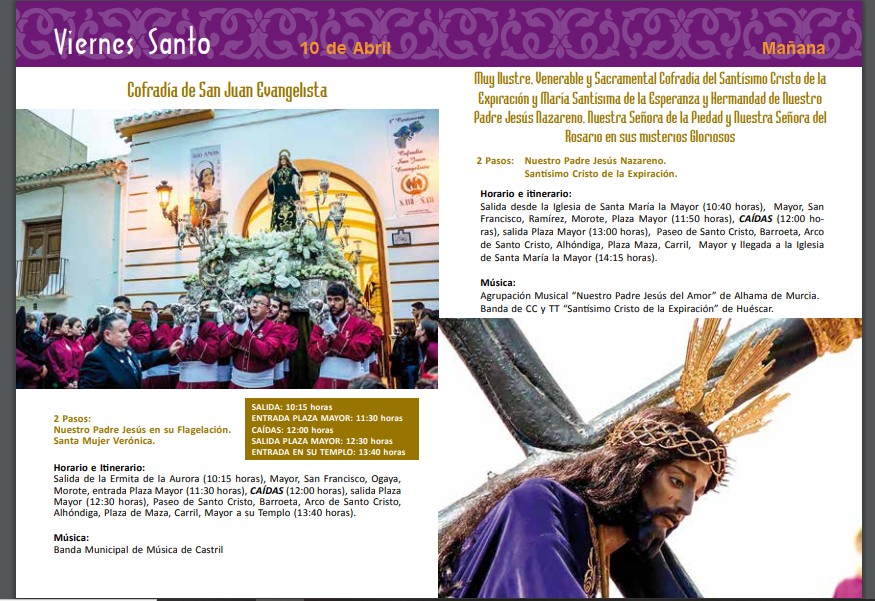 Programa Semana Santa 2020 Huéscar