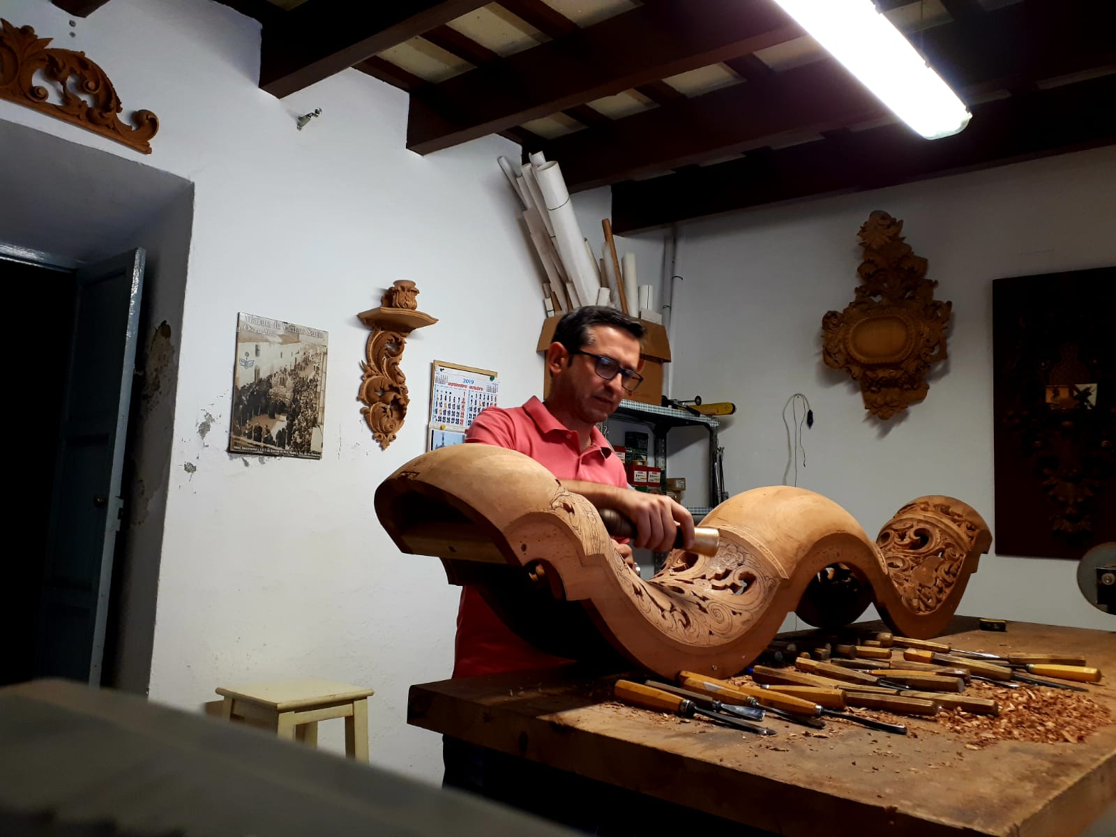 TALLA PASO ORACIÓN EN EL HUERTO DE LOS OLIVOS POR DON JOSÉ CARLOS LIGERO CANO DE OSUNA (SEVILLA)